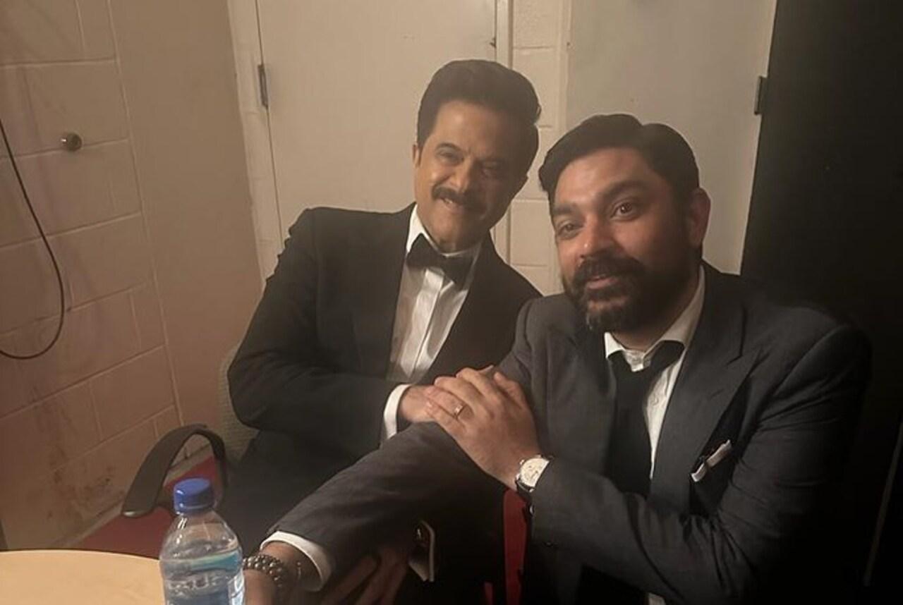 Anil posed for a picture with his son-in-law Karan, who has directed the film. He is married to the veteran actor's daughter Rhea Kapoor